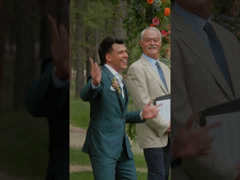 Groom Starts DANCING When He Sees His Bride #shorts