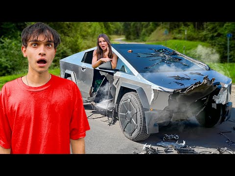 My Girlfriend CRASHED My Tesla Cybertruck!