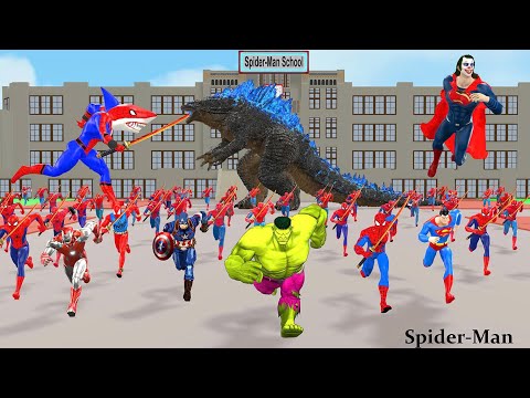 Siêu nhân nhện🔴CAPTAIN AMERICA : BRAVE NEW WORL | SUPERMAN - GODZILLA - SPIDER MAN - SQUID GAME 2