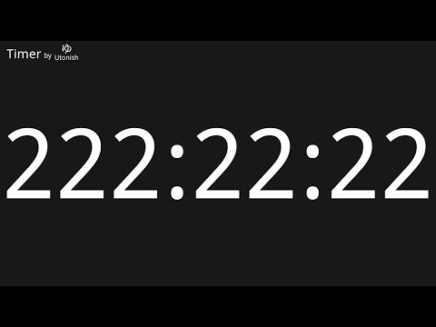 222h22m22s Countup Timer - Longest Timer on YouTube