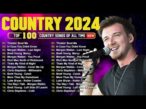 Country Music 2024 - Morgan Wallen, Luke Combs, Brett Young, Kane Brown, Luke Bryan, Chris Stapleton