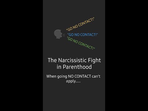 "Going No Contact" doesn't work so easy when they are the other parent