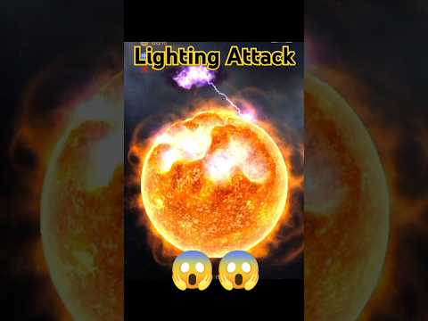 sun vs lightning ⚡🌩️ #shorts #space #sun #lighting