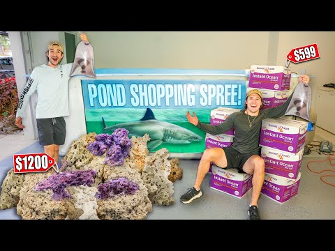 SHOPPING SPREE For My GIANT SALTWATER REEF POND! ($2000)