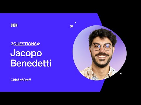 BOOM People | 3Q4 Jacopo Benedetti