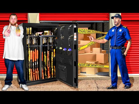 Found ILLEGAL WEAPONS In SAFE In Storage Unit FULL Of Money!