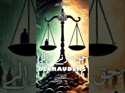 Quran | Translation | Urdu | Chapter 83 | Defrauders | Surah Al-Mutaffifin