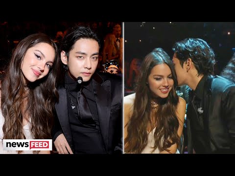 BTS' V & Olivia Rodrigo's Shocking FLIRTY Moment At The Grammys 2022!