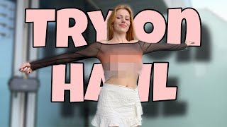 [4K] Try on Haul | Get Ready With Katy Diamond | Transparent Clothes