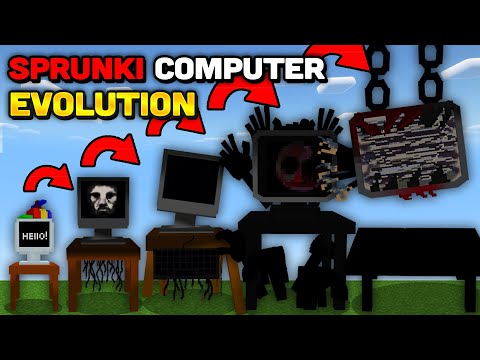 Minecraft But I Evolve SPRUNKI FUN COMPUTER PHASE 0-10