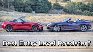 2025 BMW Z4 sDrive30i vs 2024 Mazda Miata Club ND3 - Head to Head Review!