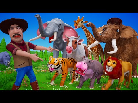 Jungle Animals Fun & Hunter’s Hilarious Adventure | Crazy Jungle Escape - Wild Animal Showdown!