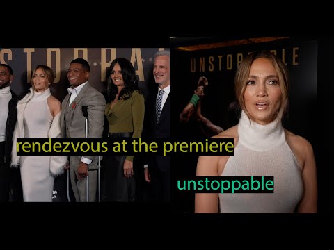 Rendezvous at the Premiere of 'Unstoppable' | Jennifer Lopez, Jharrel Jerome, William Goldenberg