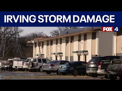 Parts of an Irving apartment complex roof collapse