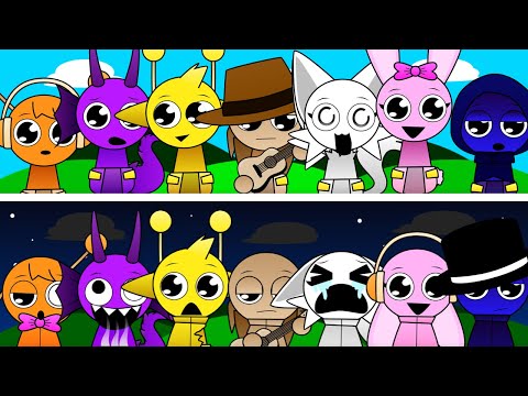 Incredibox Sprunki Babies Swap | Morning VS Night Mod