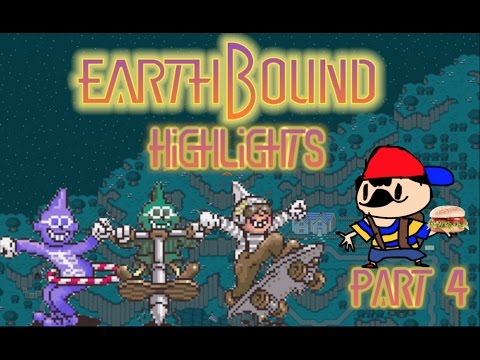 SHARK FIGHTS AND HAMBURGERS | EarthBound (Highlights) | Part 4