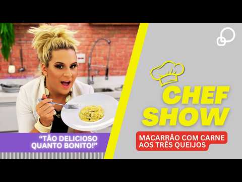 RODRIGO SHOW | Chef Show: Macarrão com Carne aos Três Queijos! 🍝🧀