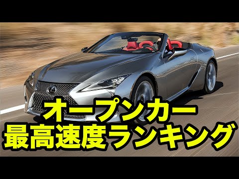 オープンカー最高速度ランキングTOP9