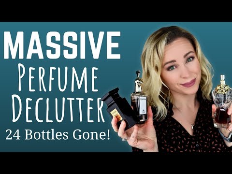 Huge Perfume Declutter | Decluttering Fragrances 2021