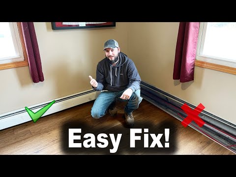 How to Fix Loose Baseboard Heat Covers | Make Your Heat More Efficient!