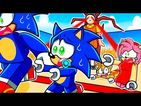 Baby Sonic vs Roblox SQUID GAMES 2…