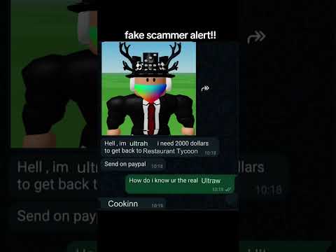 Watch out for this fake scammer #roblox