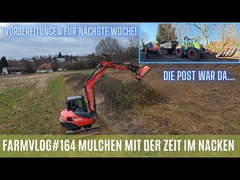 FarmVlog#164 Mit dem Bagger mulchen? / Vorbereitung nächste Woche!