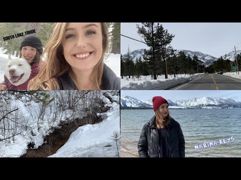 FIRST TIME SEEING SNOW // HIKING & EXPLORING SOUTH LAKE TAHOE & MARINA KEYS