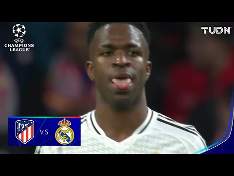 ¡PERDONÓ! Vini falla el penal | Atl Madrid 1-0 Real Madrid | UEFA Champions League 24/25 | TUDN