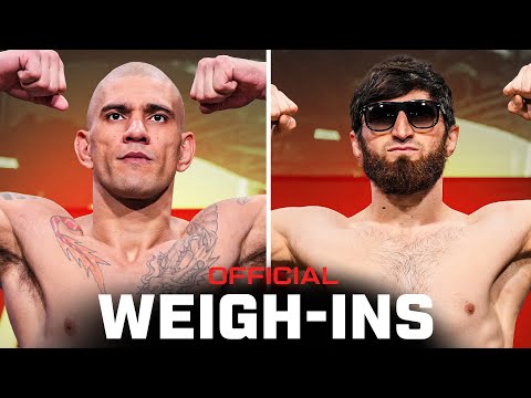 Pereira vs Ankalaev Fighter Weigh-Ins | UFC 313