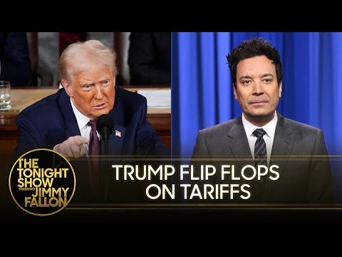 Trump Causes Tariff Whiplash by Pausing Tariffs for Mexico and Canada | The Tonight Show