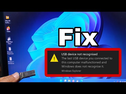 How to Fix Usb Device Not Recognized Error in Windows 11 Desktop PC | Usb 3.0 Problem #macnitesh