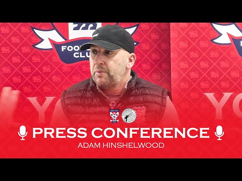 🗣️ Press Conference | Adam Hinshelwood pre-Gateshead (H)