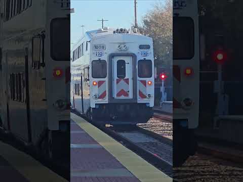 TRE 569 departing Fort Worth Central Station 12-14-24