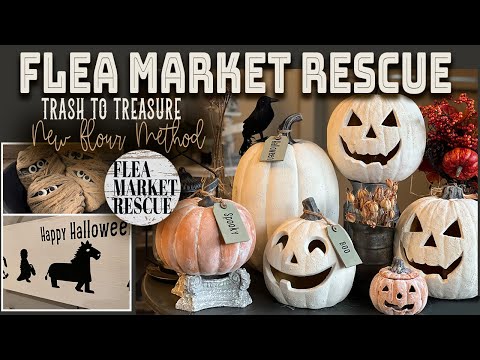 FALL HALLOWEEN TRASH TO TREASURE PROJECTS 2023- THE FLOUR METHOD POTTERY BARN DUPE