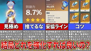 【原神】聖遺物を見極める基準を徹底解説！結局どれを強化すれば良い？【ゆっくり解説】