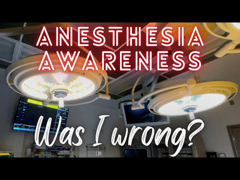 The unexpected reaction to a video on awareness under anesthesia