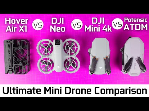 What's The Best Cheap Mini Drone in 2024? Hover AirX1 vs DJI Neo vs DJI MIni 4k vs Potensic Atom