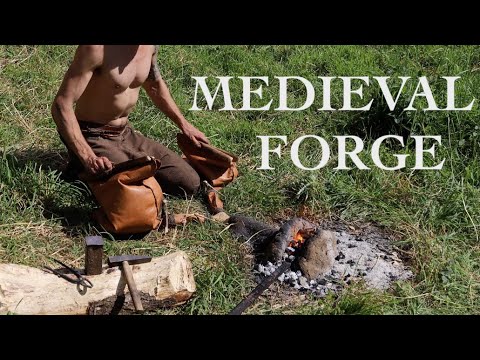 Building a Medieval Forge and Blacksmith Shop by Hand | Anglo-Saxon Blacksmithing