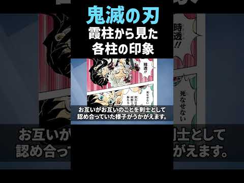 霞柱・時透無一郎から見た柱（不死川実弥・伊黒小芭内）の印象