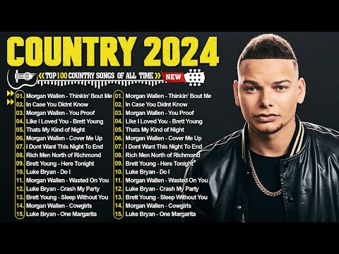 Country Music Playlist 2024 - Kane Brown, Morgan Wallen, Luke Bryan, Brett Young, Luke Combs