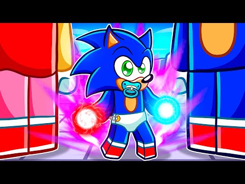 Baby Sonic Becomes The STRONGEST PLAYER In Roblox Battlegrounds!