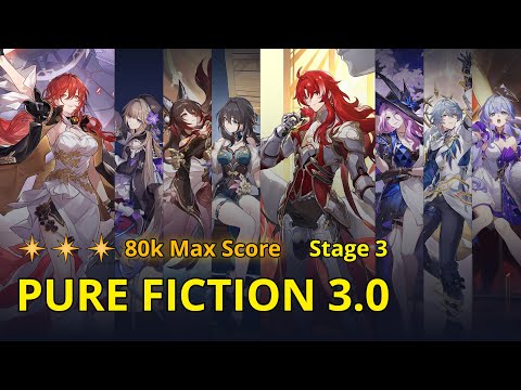 E4S1 Himeko FUA Break & E0S1 Argenti + E1S1 Jade - 80k Pure Fiction 3.0 Stage 3 | Honkai: Star Rail