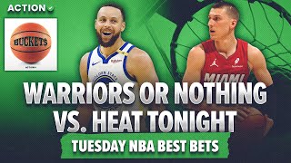 AVOID Miami Heat Tonight vs. Warriors | Tuesday NBA Best Bets | Buckets