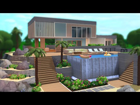 Building a Coastal Beach House in Bloxburg w/ Anix & Faulty