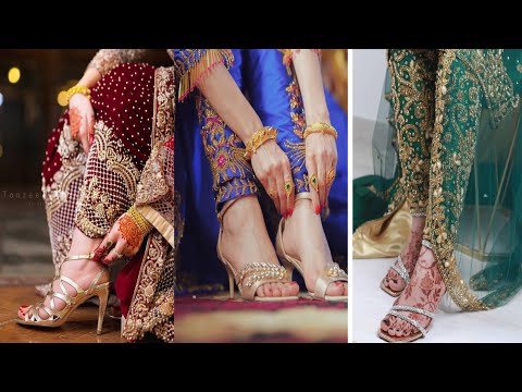 Wedding footwear for bride | bridal high heels sandals designs | comfortable bridal shoes 2022