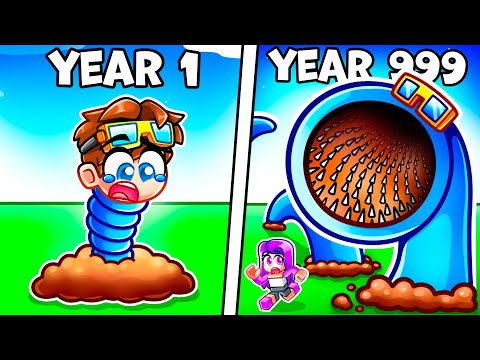 Surviving 99 Years as a WORM in Roblox!