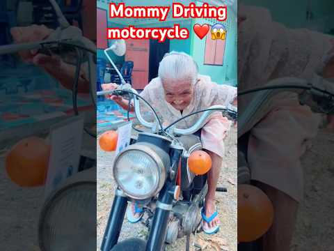 Mommy Driving motorcycle #youtubeshorts #shortvideo #mother