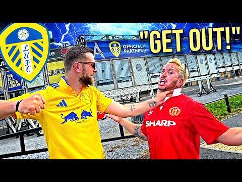 Elland Road in a MAN UNITED SHIRT 😬 Leeds HATE them because of this...