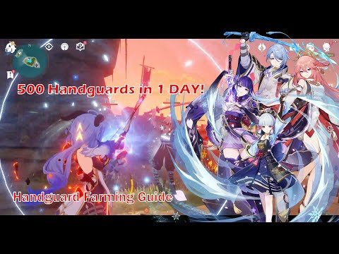 How to Get 500 Handguard in 1 DAY [Genshin Impact Handguard Farming Guide] (with route and tips)